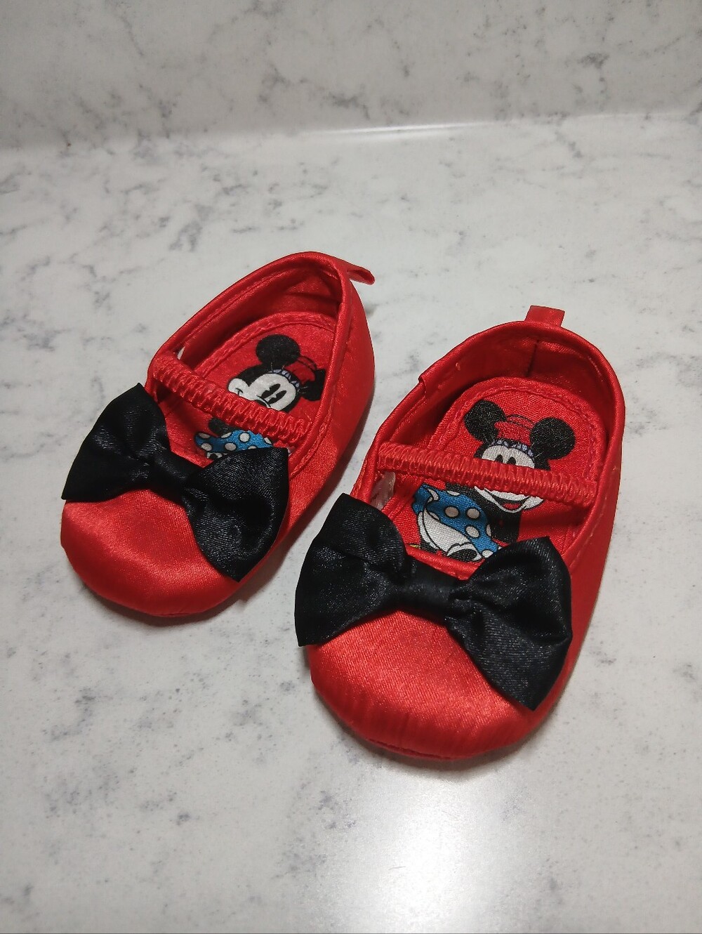 6-9m Disney Minnie Mouse Baby Shoe Fancy Sandal Bow